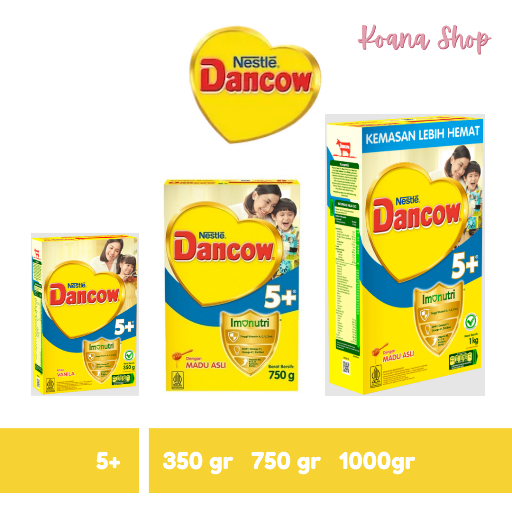 

Dancow Imunutri 5+ (5-6 Tahun) 350 gr/750 gr/1 kg