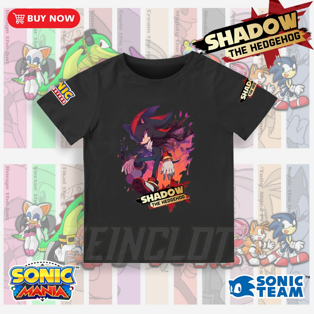 Kaos Anak Sonic Shadow / Baju Anak Sonic Shadow