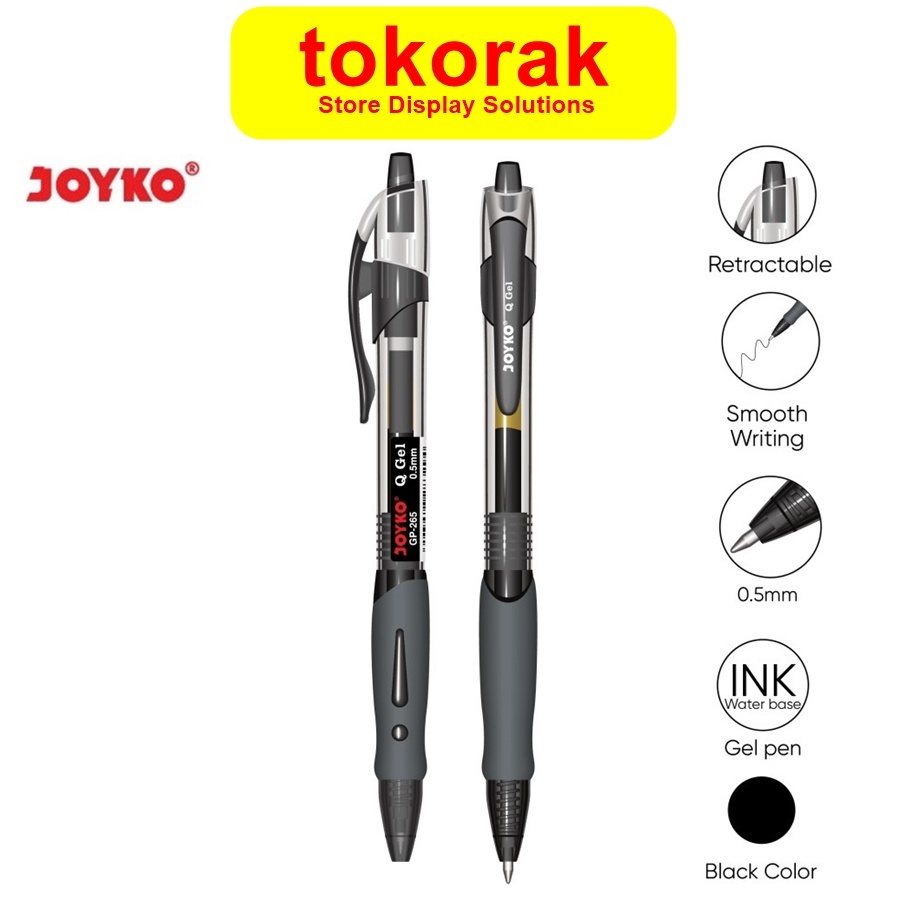 

PULPEN GEL JOYKO GEL PEN GP-265 PEN QGEL CLICKER PENA Q GEL CETEK Q-GEL GP 265