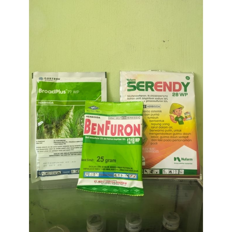 HERBISIDA SISTEMIK PRA DAN PURNA TUMBUH 25-40gram (Ampuh 100% Untuk Rumput Padi)