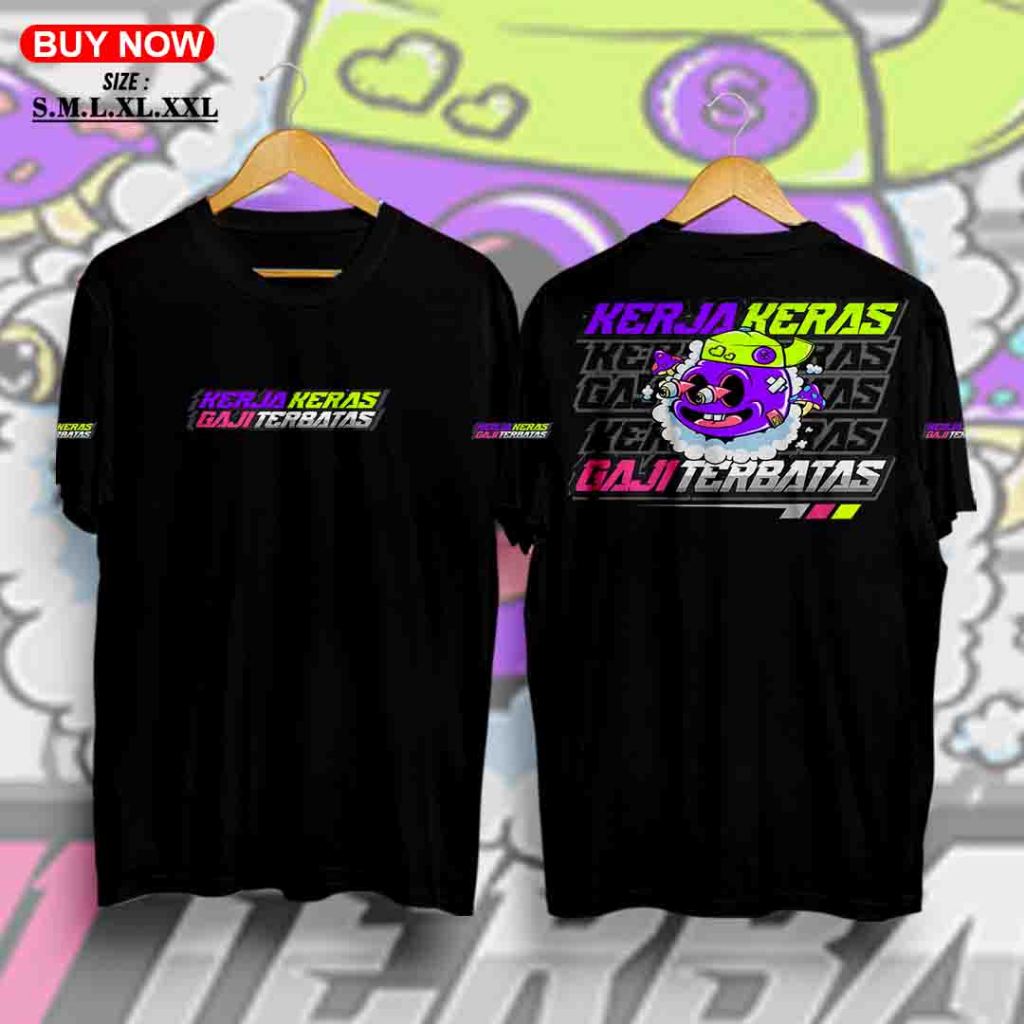 Kaos Kerja keras Gajji Terbatas - Kaos Distro - Kaos kata jawa - Kaos Kata kata - Kaos Terbaru 2025 