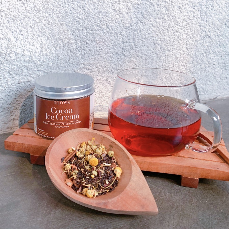 

Cocoa Ice Cream Tea / Black Tea Blend / Tigress sachet dan tea bags