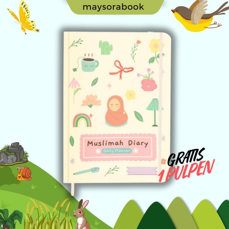 

Buku Diary Muslimah Planner Arasy Ukuran A5 Buku Catatan Harian Budget Planner