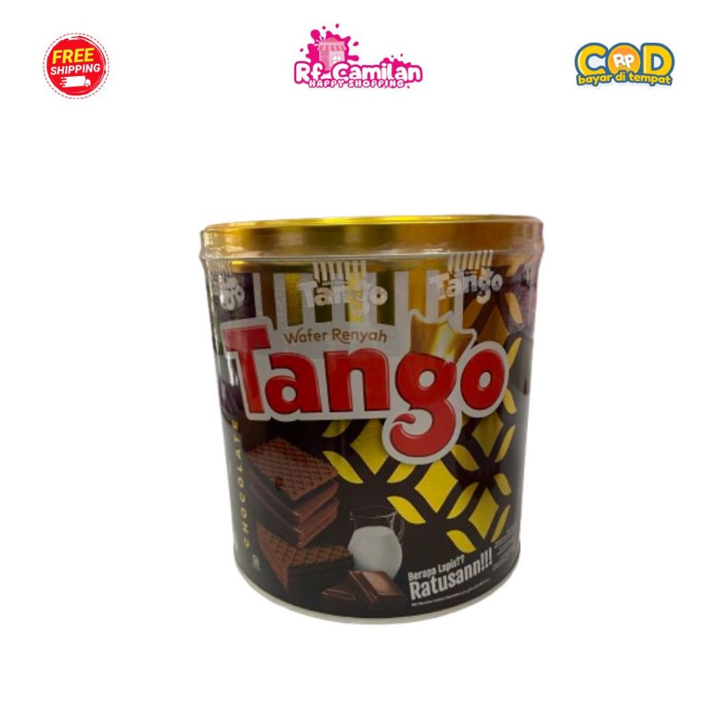 

[RF_Camilan} Tango wafer kaleng 270gr 1 dus isi 6 kaleng / Tanggo wafer rasa coklat/vanilla jual dus