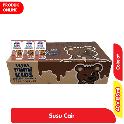 

Ultra Mimi Kids Susu UHT Cokelat Kotak 40 x 125 ml - Karton