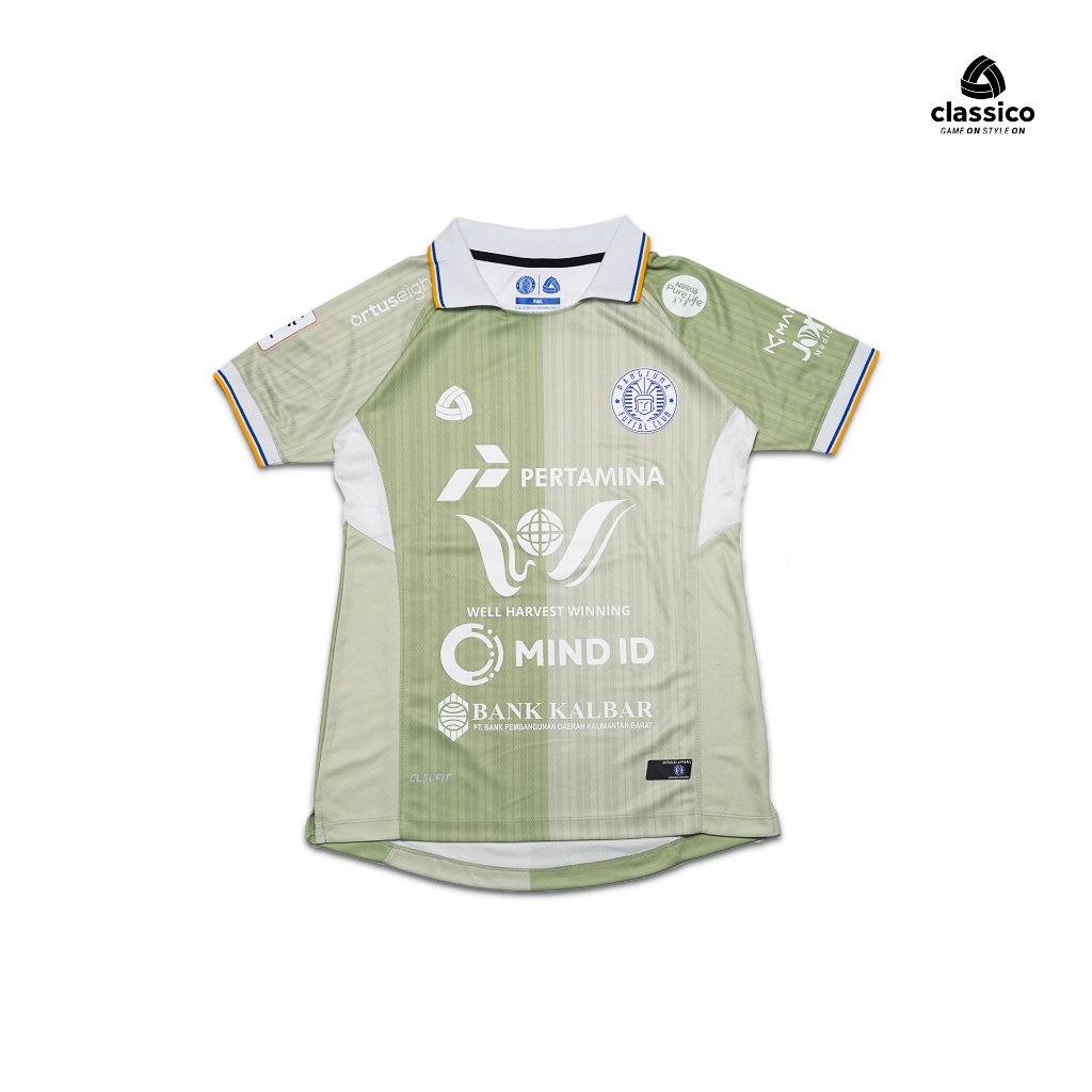 Classiconesia Jersey Sepak Bola Futsal Setelan BoxSet Pangsuma FC 24/25 GK Away Sage Hijau