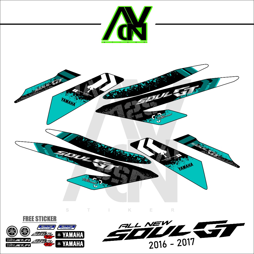 STIKER STRIPING MIO SOUL GT 125 ROBOT 2016-2017 GRAFIS VARIASI 05