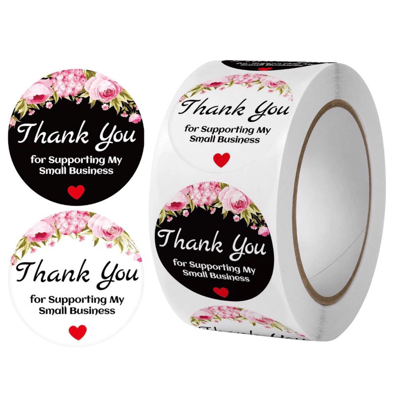 

[MDN] STICKER THANK YOU ROLL ISI 500 PCS STIKER TERIMAKASIH