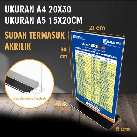 

AKRILIK + STIKER VINYL KODE TRANSAKSI BRIVA