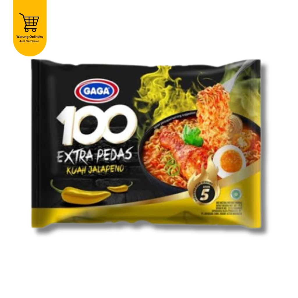 

GAGA MIE 100 EXTRA PEDAS KUAH JALAPENO