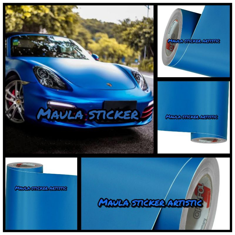 Skotlet Oracal Biru 084 Doff Kualitas Premium Untuk Variasi Body Motor Atau Mobil