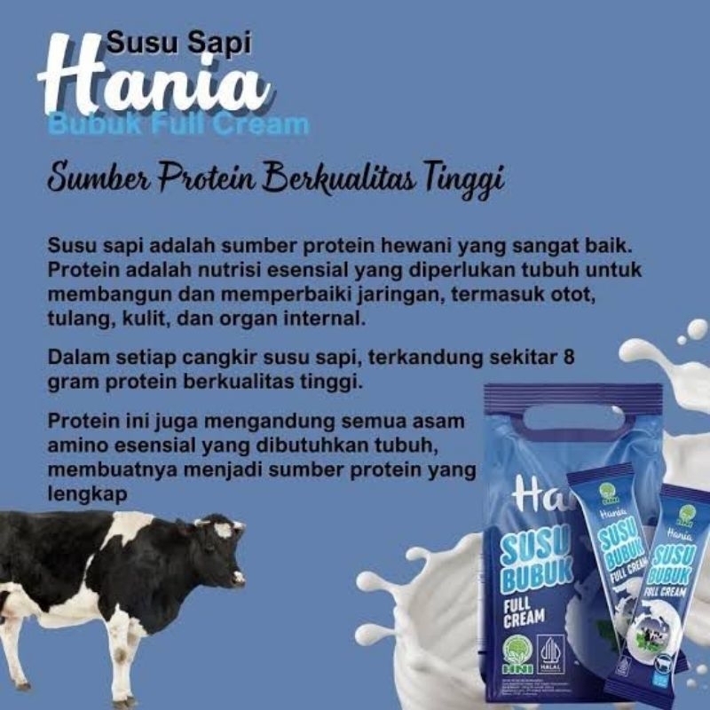 

HANIA GOAT MILK/HANIA FULL CREAM/SUSU KAMBING HNI