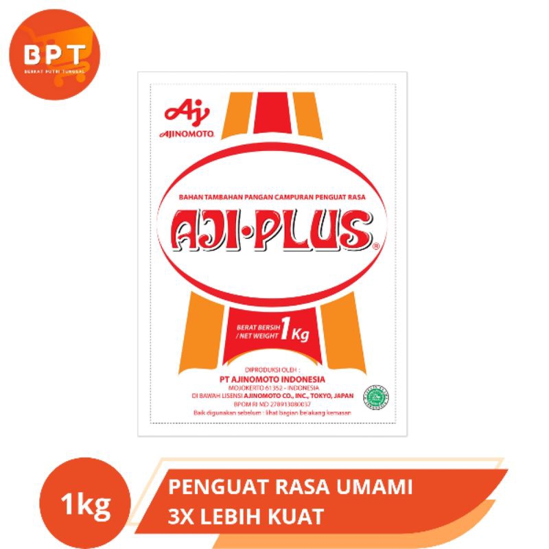 

Ajiplus Ajinomoto 1 kg (Bahan Tambahan Pangan Penguat Rasa Umami)