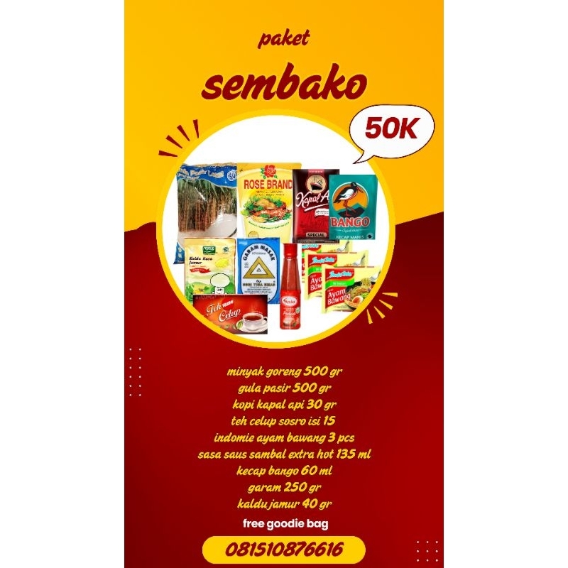 

Paket sembako murah / hampers