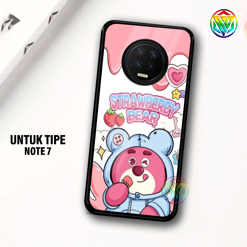 Real Case INFINIX NOTE 7 Terbaru Case kilau - New Case Glossy casing Hp INFINIX NOTE 7 [Motif CUTE] 
