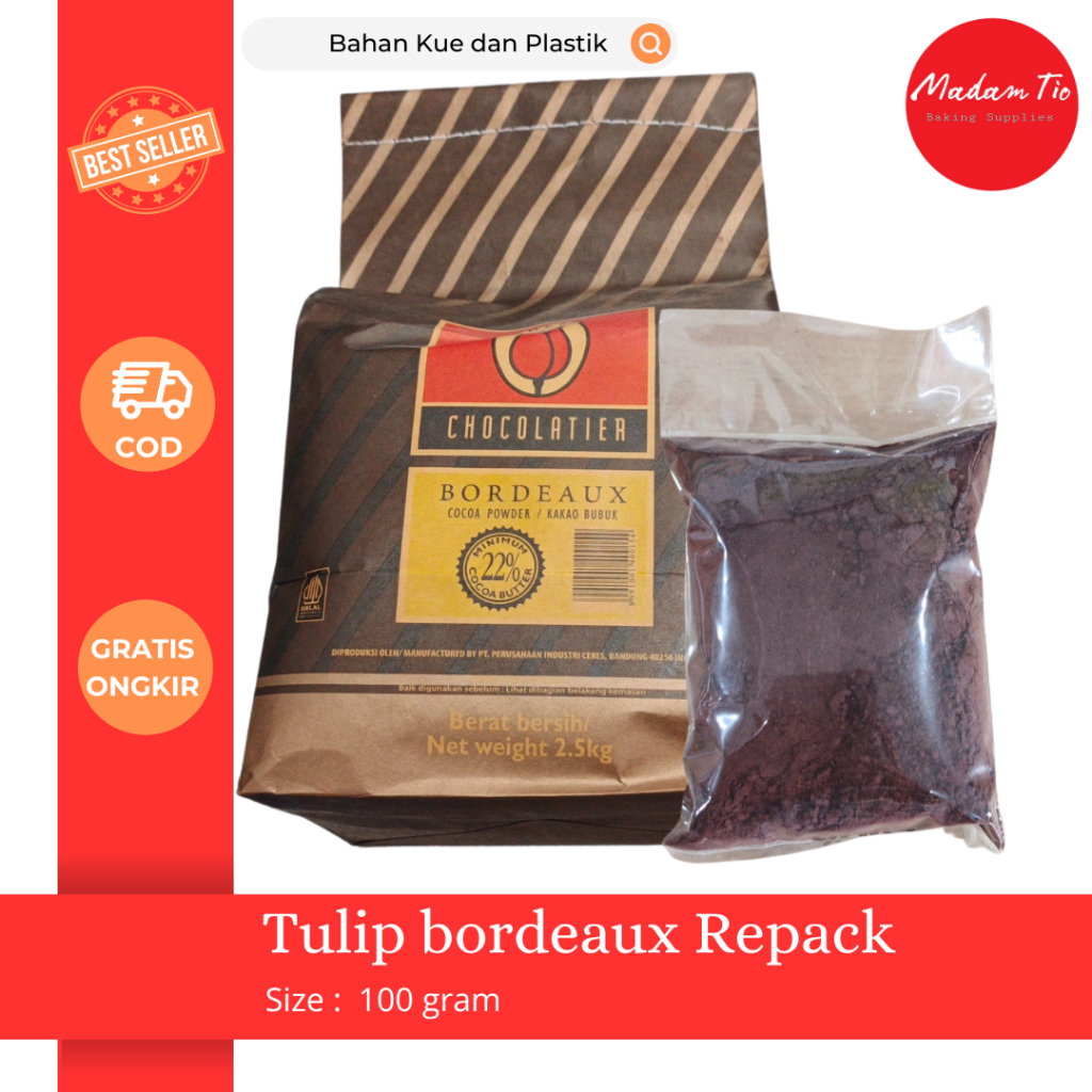 

Coklat Bubuk Tulip Bord 100gram 1pcs