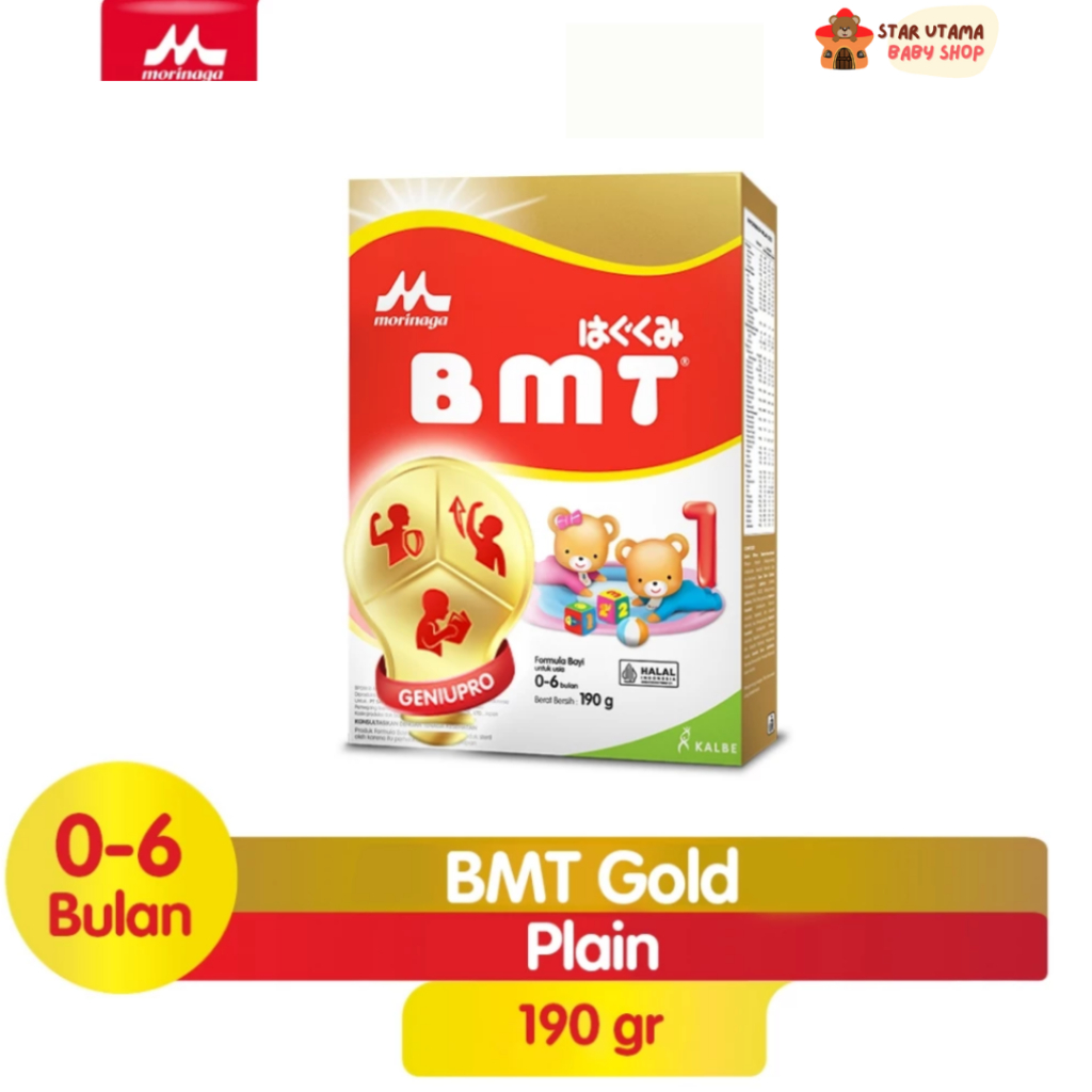 

Susu Morinaga BMT Gold Geniupro Formula Bayi Usia 0-6 Bulan 190g