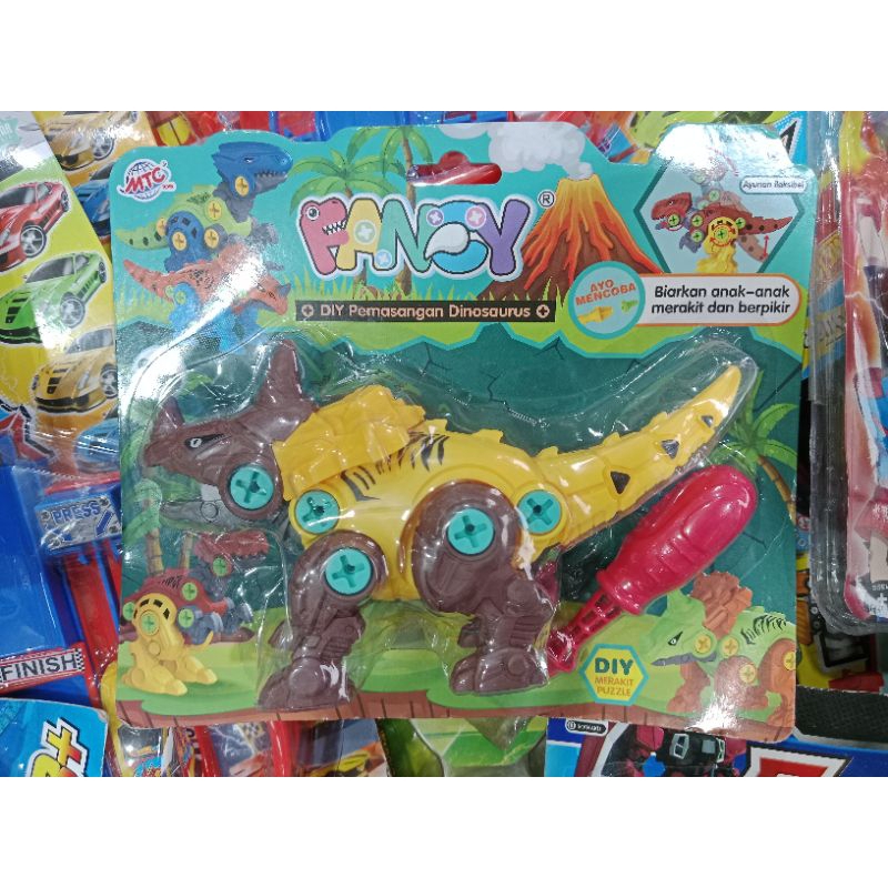 FANCY DINOSAURUS DIY/MAINAN DINO BONGKAR PASANG