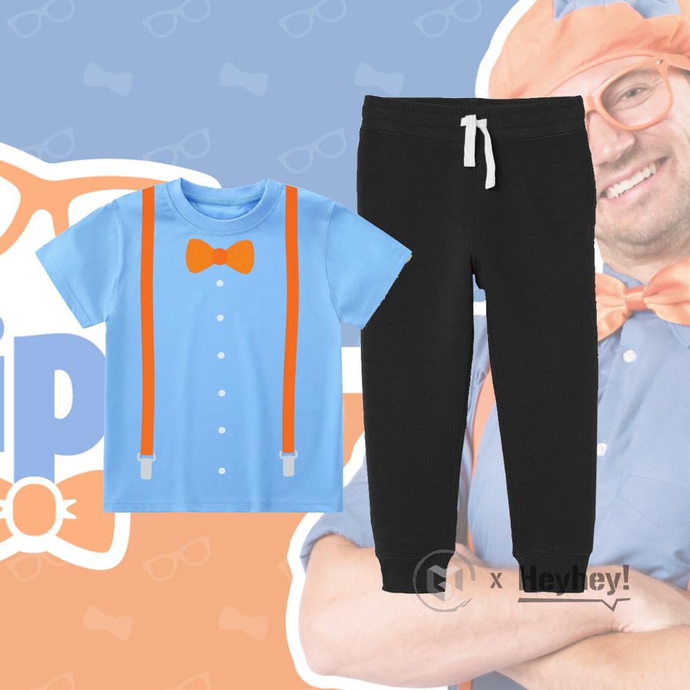One Set Setelan Anak Costum Blippi - Setelan Anak Laki Laki