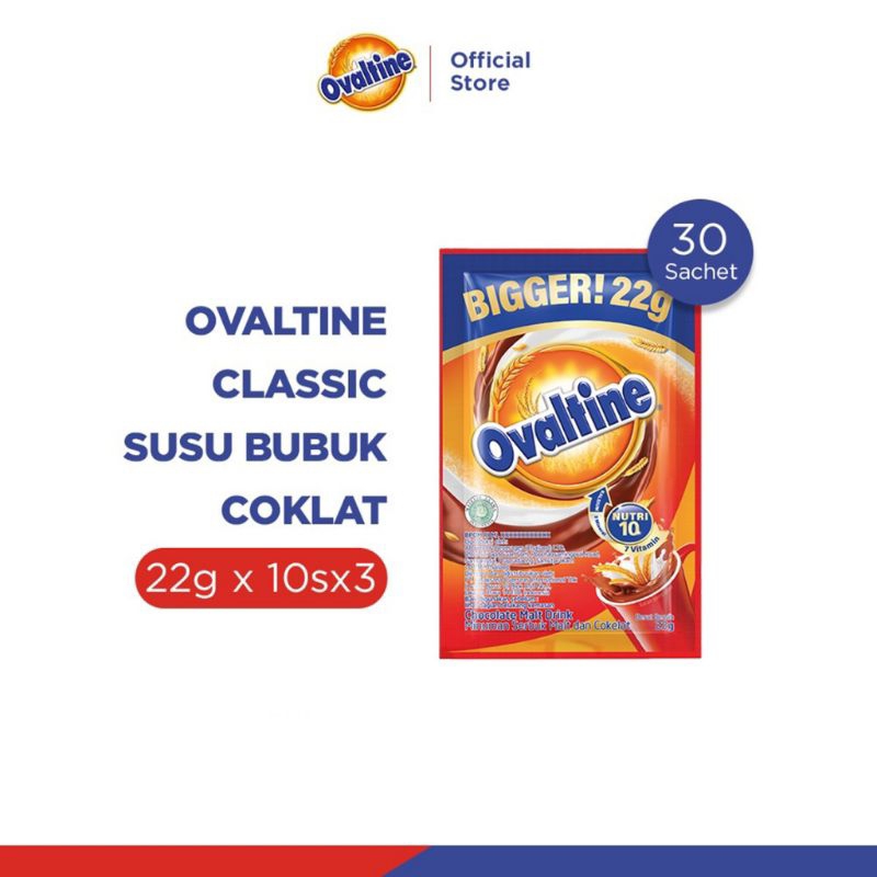 

Ovaltine Classic Susu Bubuk Coklat 22g x 10s 3 Sachet