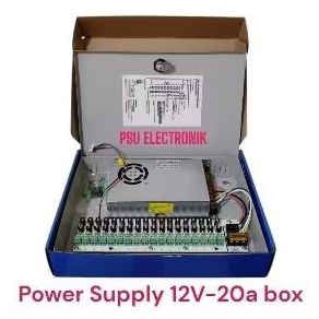 PSU Power Supply CCTV Box 12V 20A - PSU Box CCTV