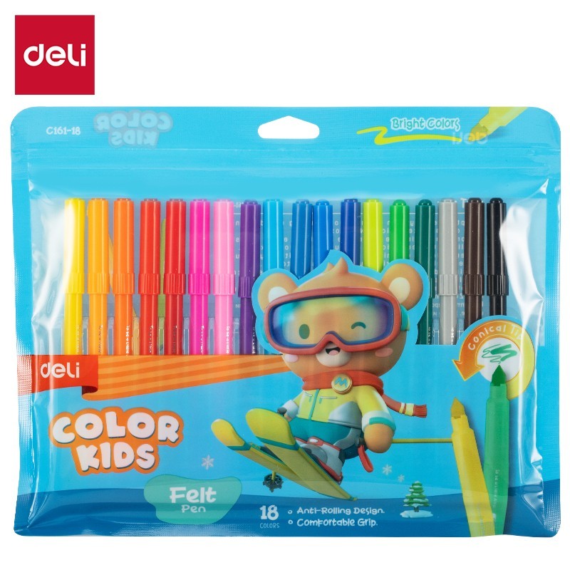 

TBMO DELI FELT PEN COLOR KIDS 18C C161-18 - OC