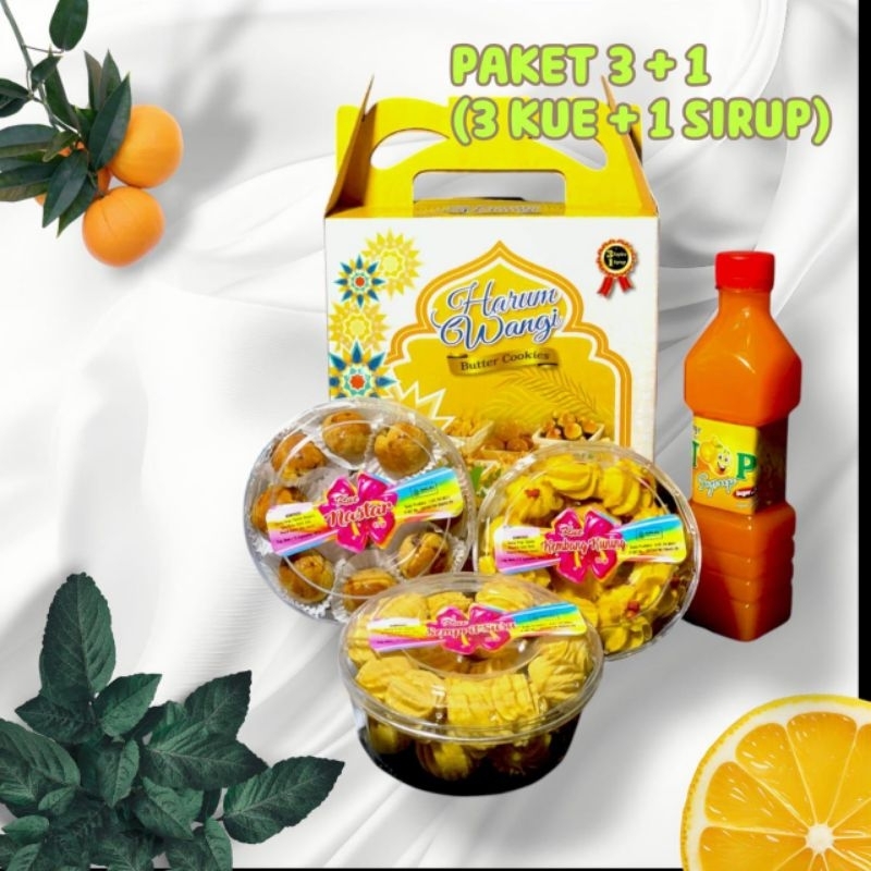 

OBRAL Hampers Kue Lebaran 2025 Harum Wangi HARGA MURAH - VARIAN ISI 3 BUNDAR + 1 SIRUP