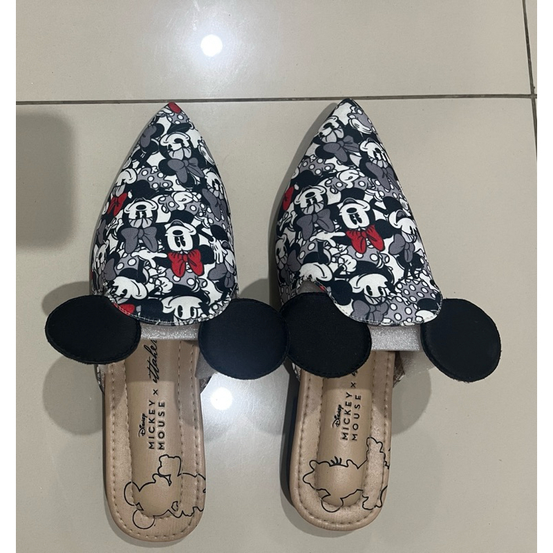 Ittaherl Bows & Dots Mickey Mouse Mules
