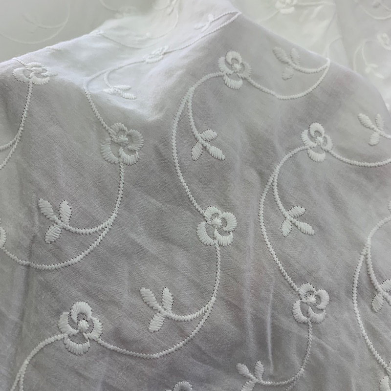 kain katun bordir - kain katun bordir luxury - kain bordir katun import [BW]