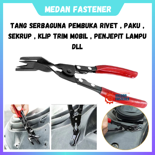 Tang 9 inch Pembuka Headlamp Mobil/Rivet/Klip Trim/Paku/Sekrup/Baut/Reflektor/Mika/DLL UNIVERSAL