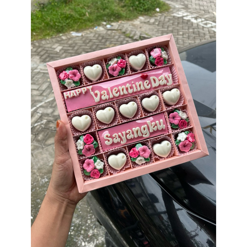

Coklat ucapan valentine double bar
