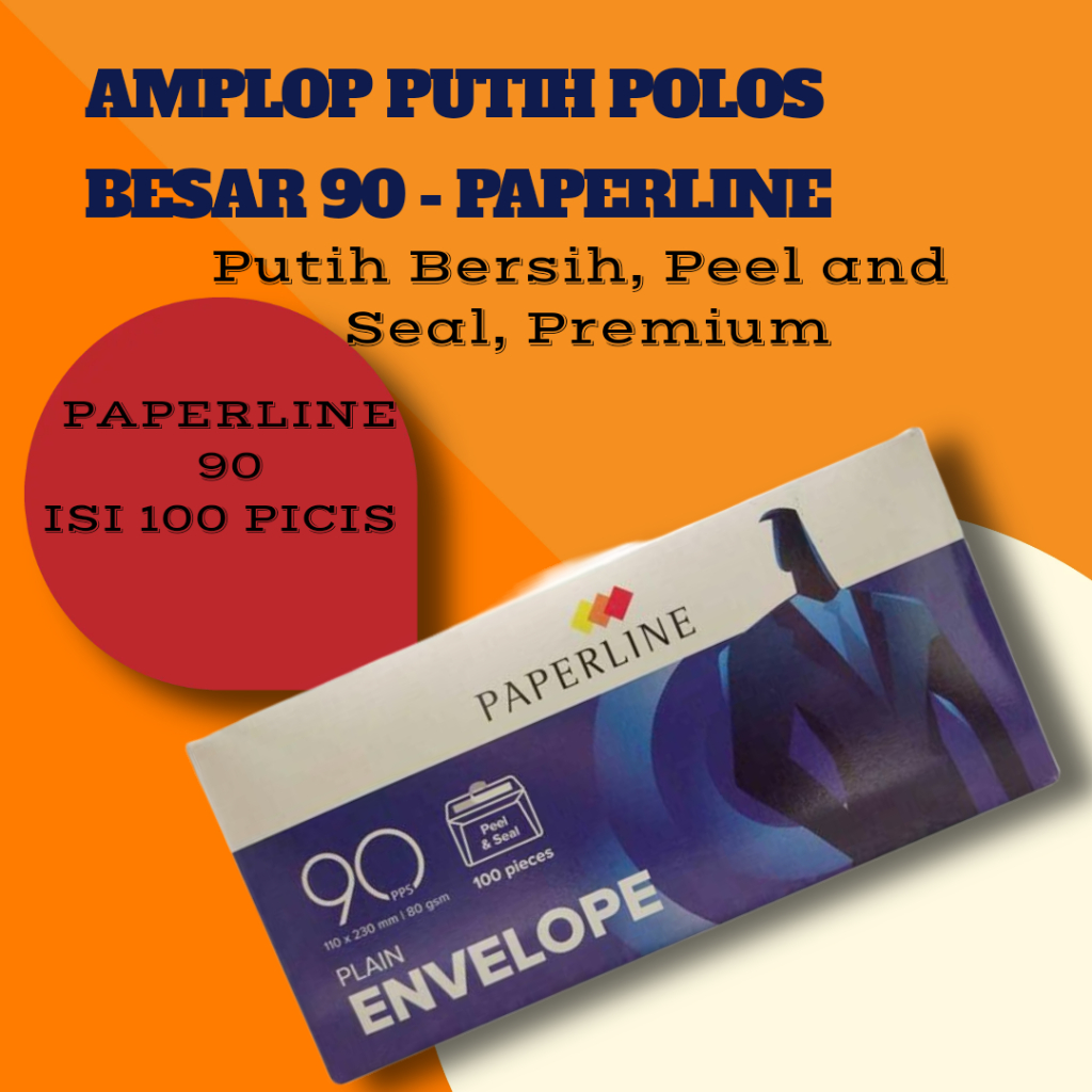 

Amplop Putih No 90 Merk Paper( Isi 100 lembar )