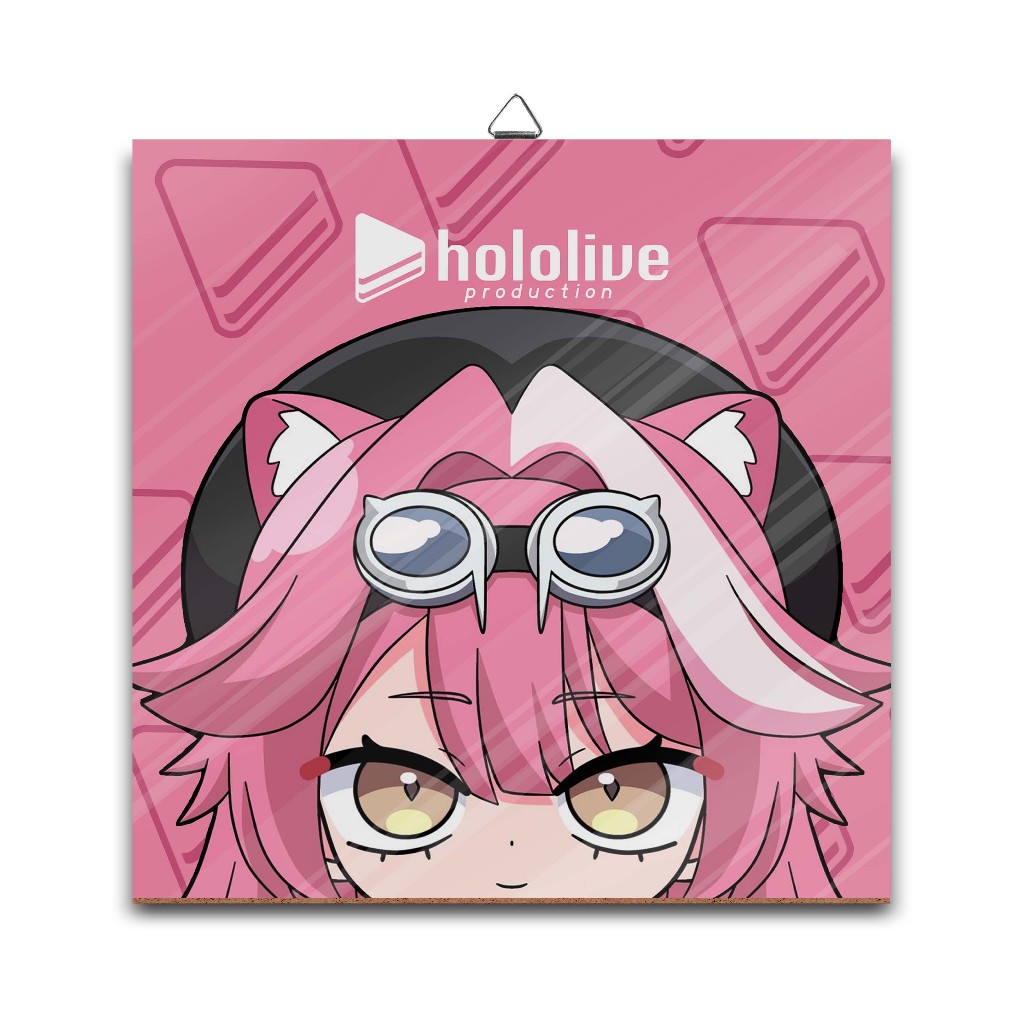 Poster dinding kayu anime vtuberRAORA PHANTERA PEEKER ALT-HOLOLIVEMaterial MDF