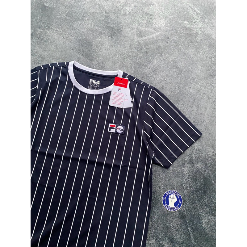 Ready Stok Tshirt Fila Navy Unisex Original