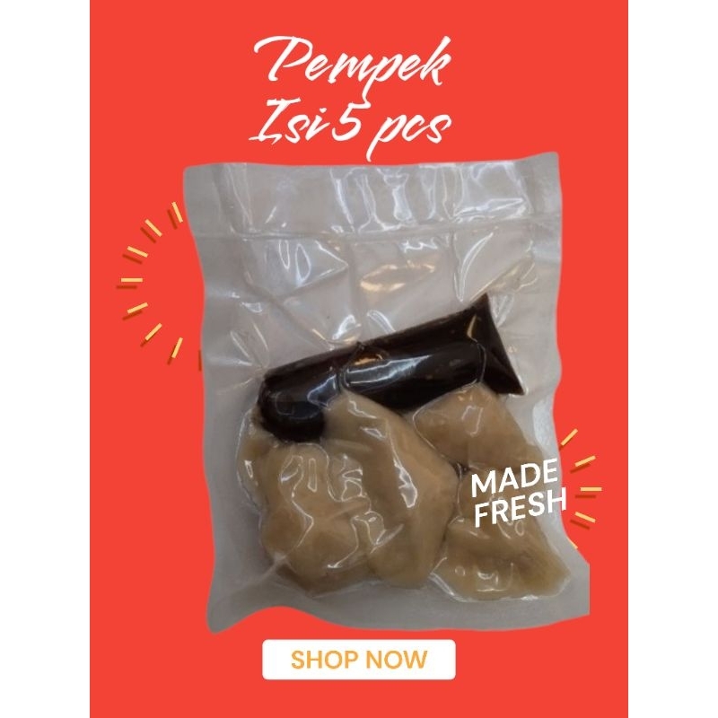 

Pempek Isi Telur 5 Pcs Sudah Termasuk Cuko