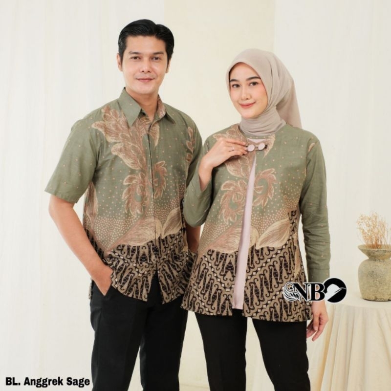 Atasan Batik Wanita Blouse Batik Bolero Couple Batik Blazer Kemeja Batik Pria