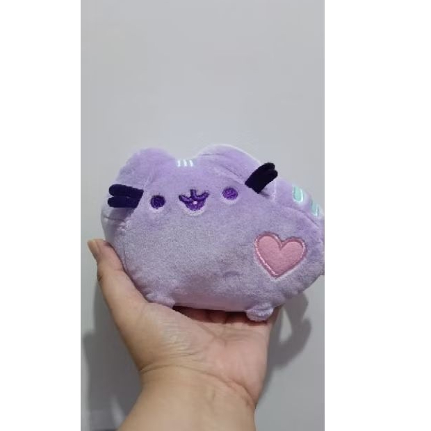 Preloved- Pusheen Pastel Heart Cat Mini Plush, Purple, 6" (ori)