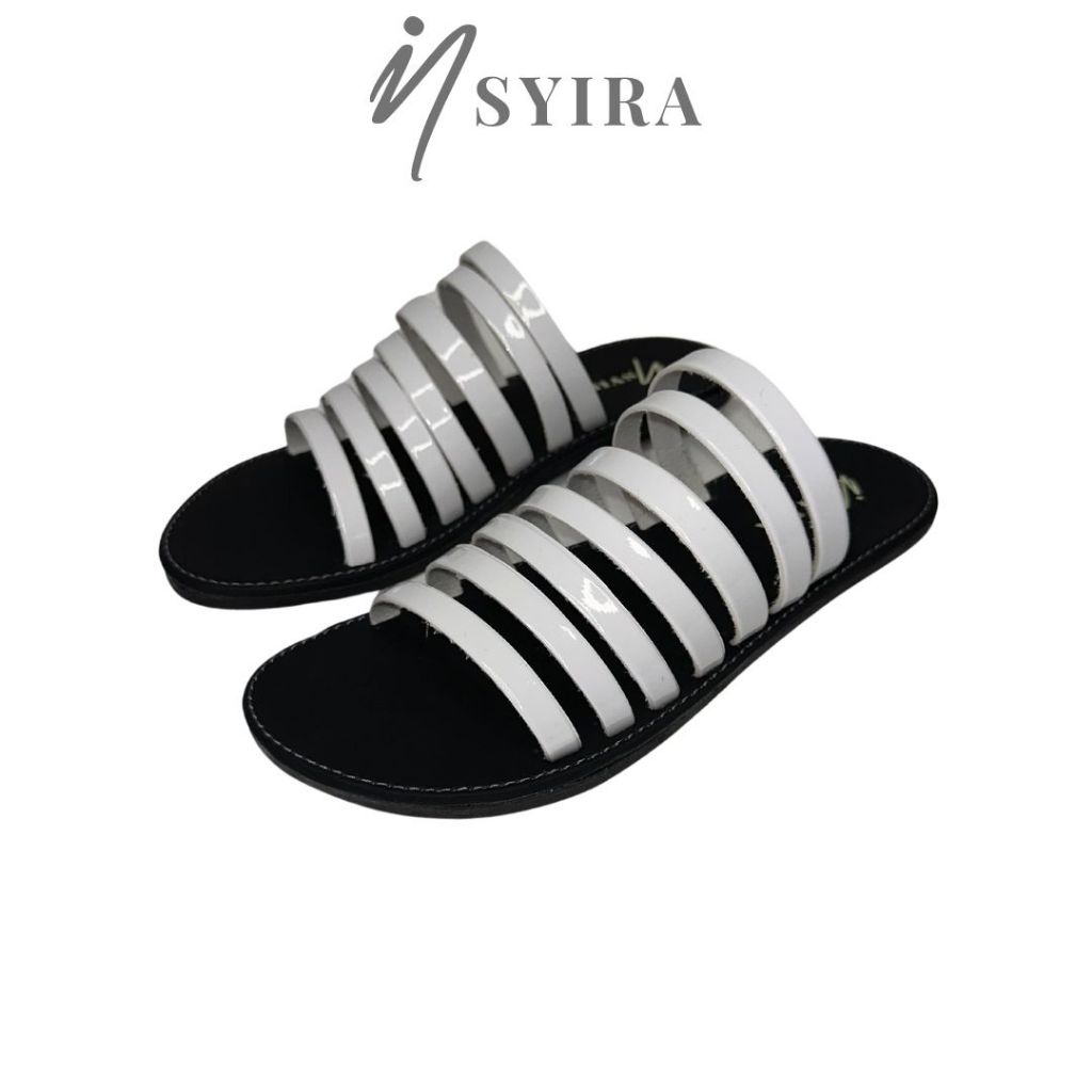 Insyira - Sandal Wanita Raisa Selop Glossy / Sandal Glossy Selop Wanita Non Slip / Sandal Karet Non 