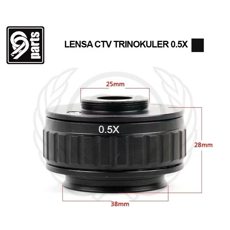 AIG Lensa CTV Mikroskop Trinokuler 0,5x Original