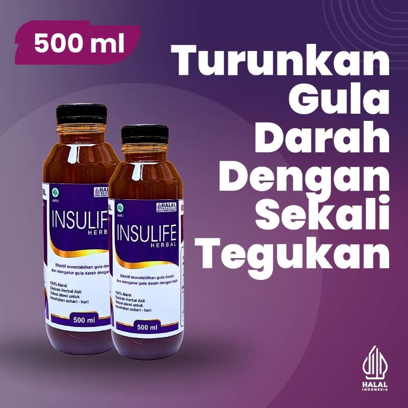 

Insulife 500ml Efektif Turunkan Gula Darah Dengan Sekali Tegukan