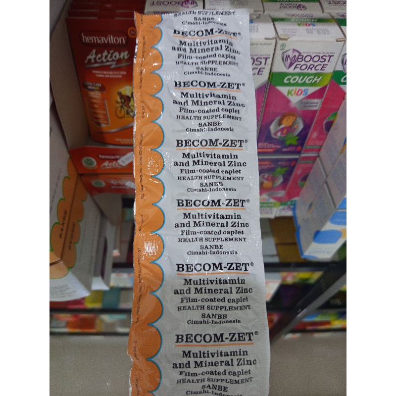 BECOM ZET STRIP 10 TABLET VITAMIN
