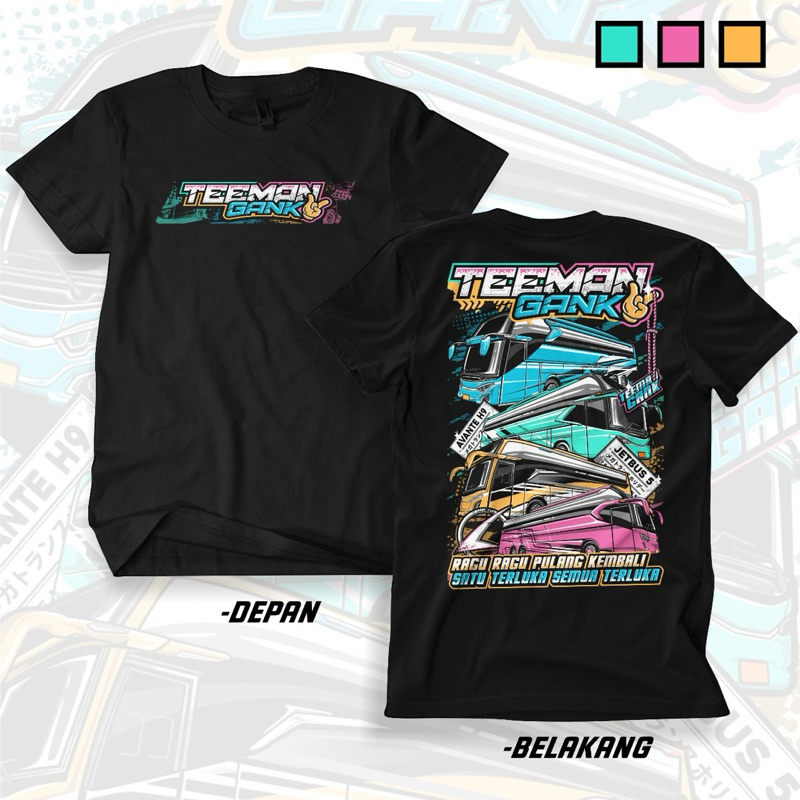 NEW KAOS BUSMANIA TEEMAN GANK V2 FREE STIKER