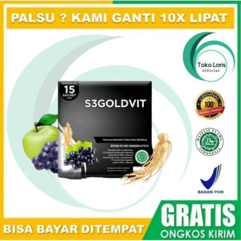 S3 GOLDVIT | S3GOLDVIT 1 BOX ISI 15 SACHET ORIGINAL