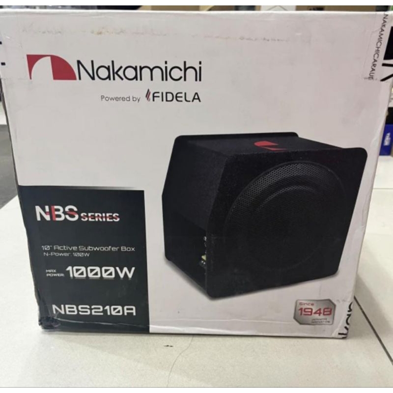 Bassbox Aktif Nakamichi NBS210A - Nakamichi Bassbox 10 inch Aktif Fidela