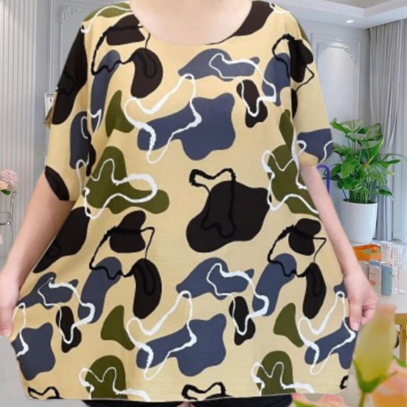 baju rayon wanita ld 142 cm bb -+100 kg oversize baju jumbo wanita atasan baju santai dan tidur wani