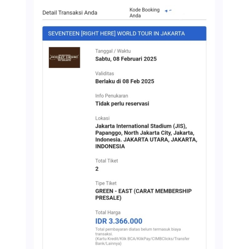 TIKET KONSER SEVENTEEN RIGHT HERE IN JAKARTA