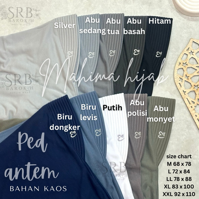 (ready) jilbab ped kaos antem mahima hijab part 1