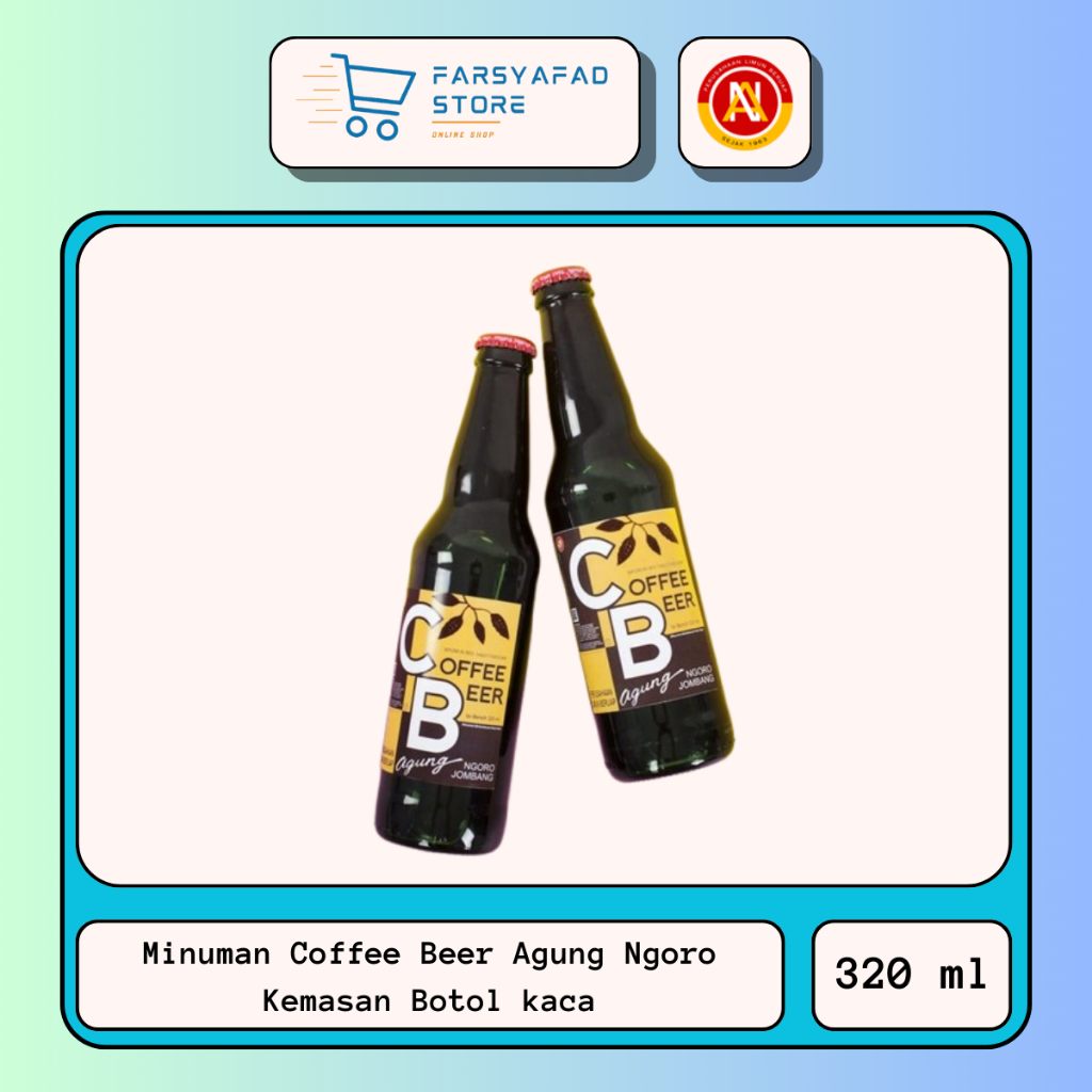 

Minuman Coffee Beer Agung Ngoro Non Alkohol Kemasan Botol Kaca Ukuran 320ml HALAL