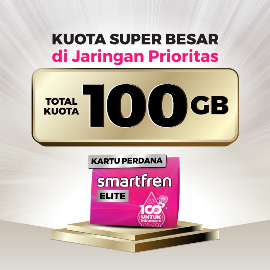 Kartu Perdana Smartfren Elite Paskabayar 100GB Gratis Nomor Cantik