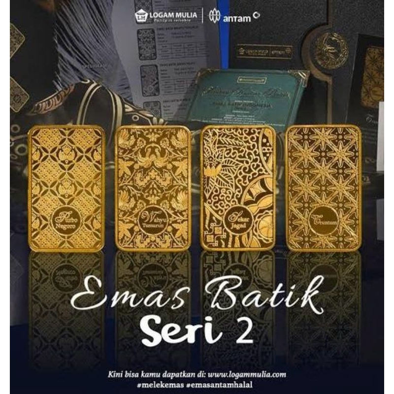 Emas Antam Batik Seri 1,2,3